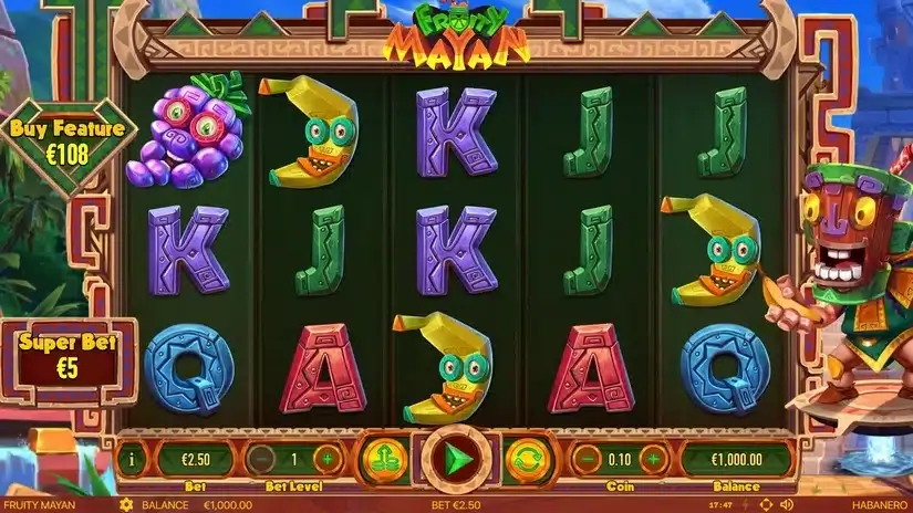 Fruity Mayan slot screenshot 1