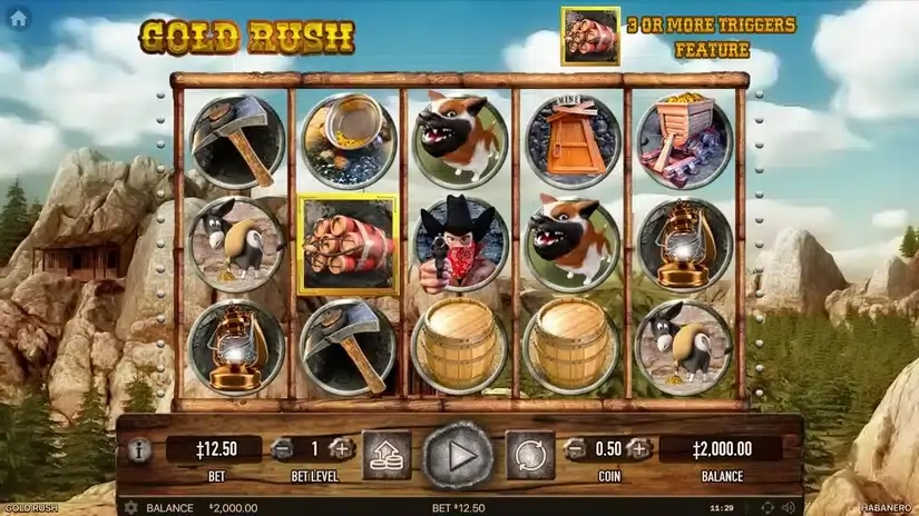 Gold Rush slot screenshot 1