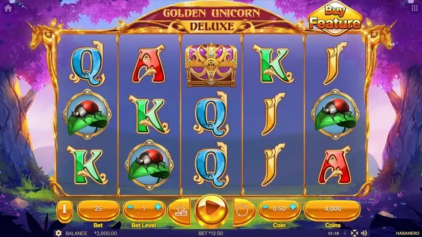 Golden Unicorn Deluxe slot screenshot 1