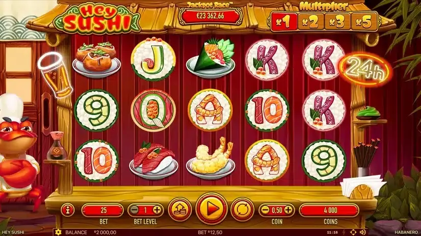 Hey Sushi slot screenshot