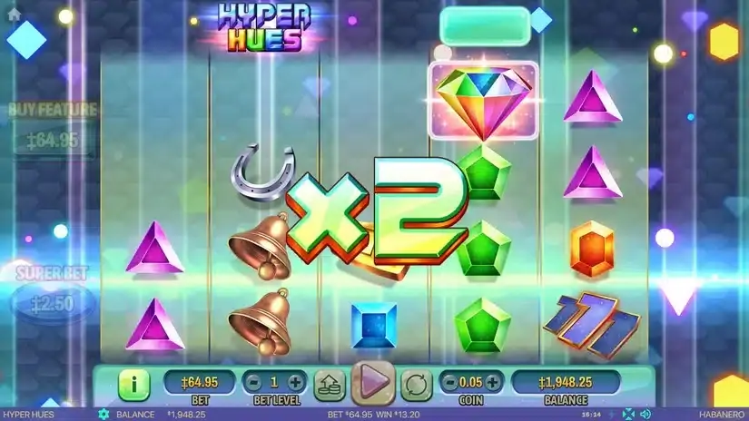 Hyper Hues slot screenshot