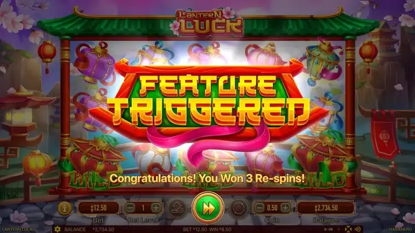 Lantern Luck slot screenshot 3