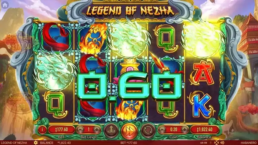 Legend of Nezha slot screenshot 2
