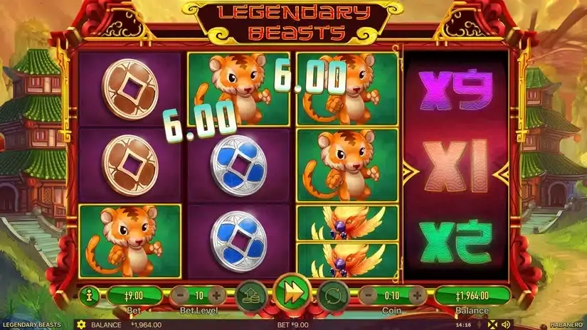 Legendary Beasts slot screenshot 2