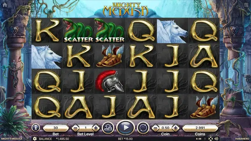 Mighty Medusa slot screenshot 4