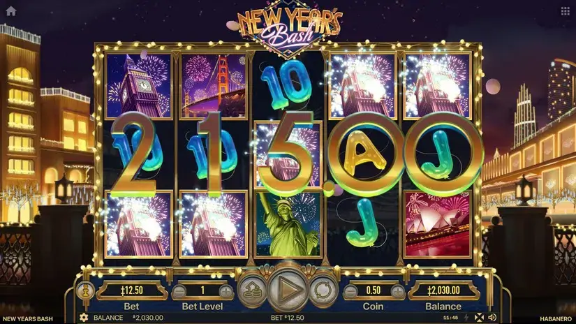 New Year’ Bash slot screenshot 3