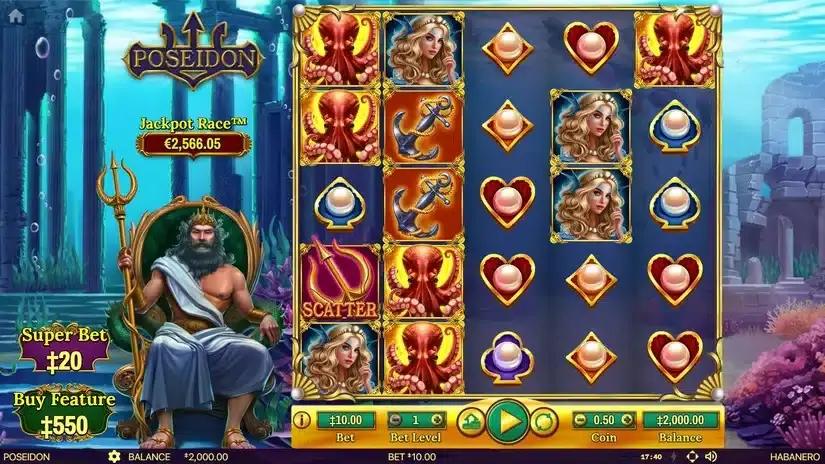 Poseidon slot screenshot 1