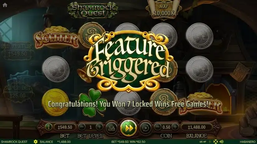 Shamrock Quest slot screenshot 3