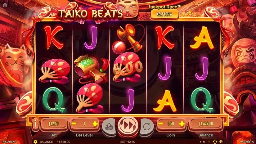 Taiko Beats slot screenshot 2