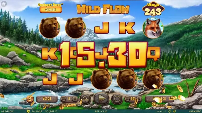 Wild Flow slot screenshot 3