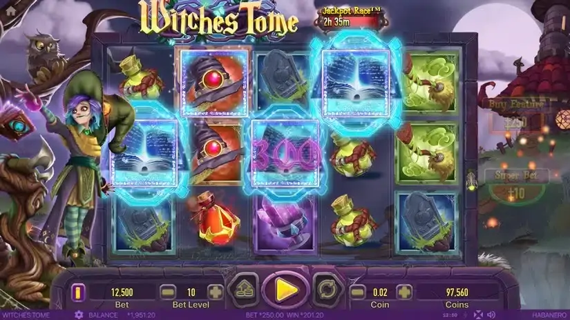 Witches Tome slot screenshot 5