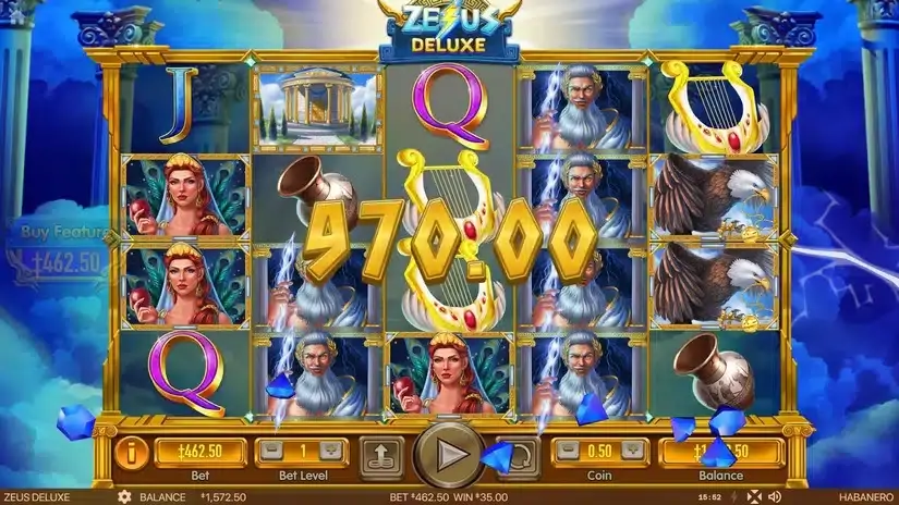 Zeus Deluxe slot screenshot 3