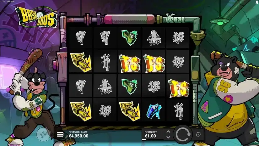 Bash Bros slot screenshot 2