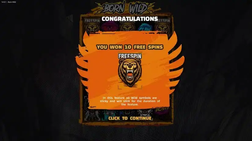 Born Wild slot screenshot 4