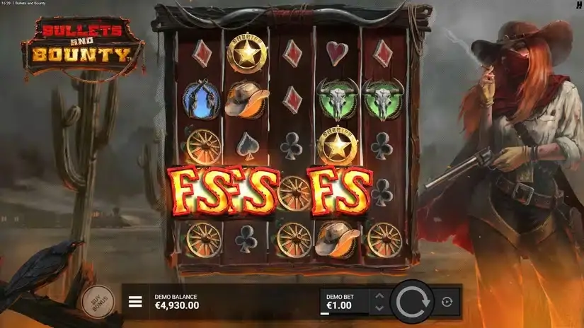 Bullets and Bounty slot screenshot 2