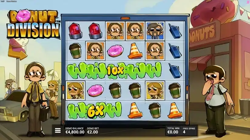 Donut Division slot screenshot 3