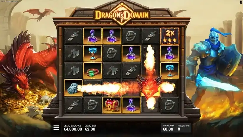 Dragon’s Domain slot screenshot 4