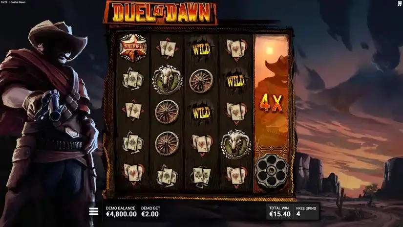 Duel At Dawn slot screenshot 