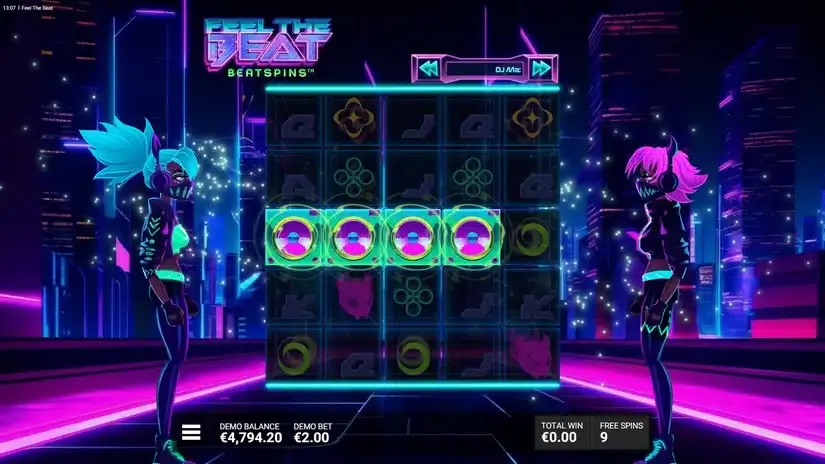 Feel the Beat slot screenshot 4