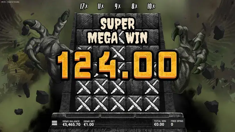 Hand of Anubis slot screenshot