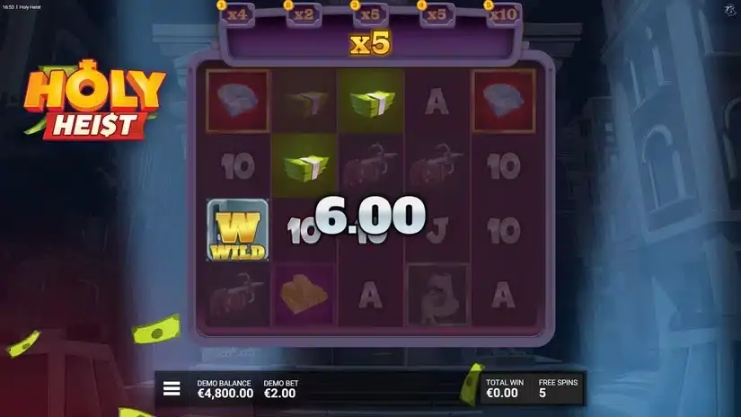 Holy Heist slot screenshot 4