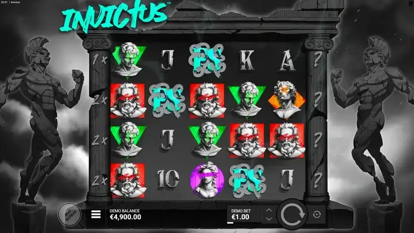 Invictus slot screenshot 2