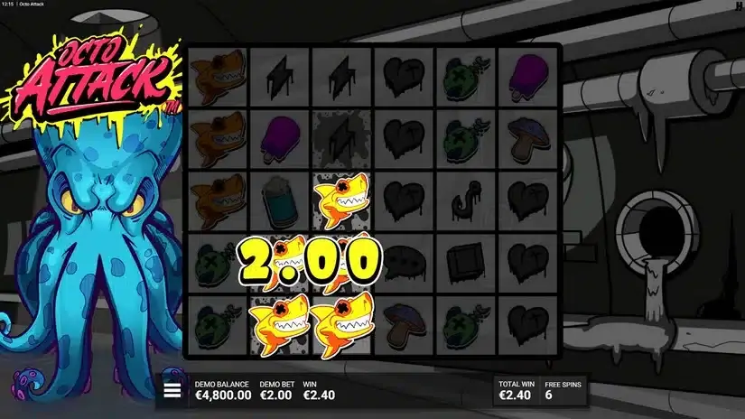 Octo Attack slot screenshot 4