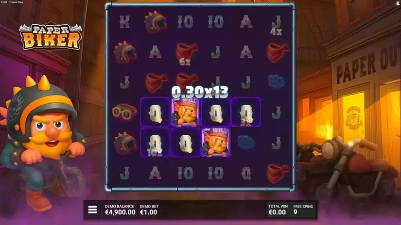 Paper Biker slot screenshot 4