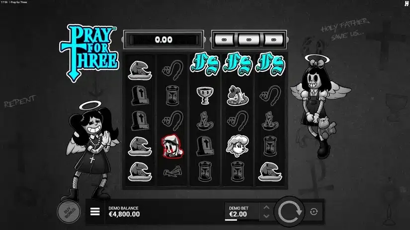 Pray For Three slot screenshot 2