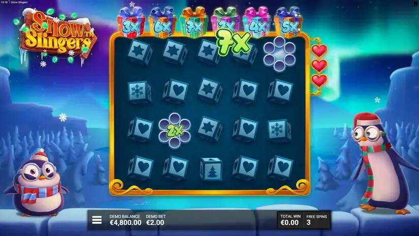 Snow Slingers slot screenshot 4