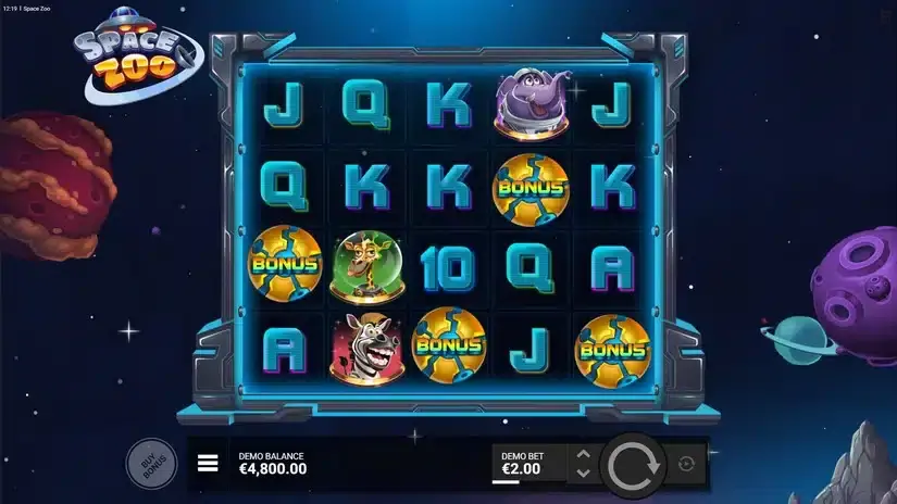 Space Zoo slot screenshot