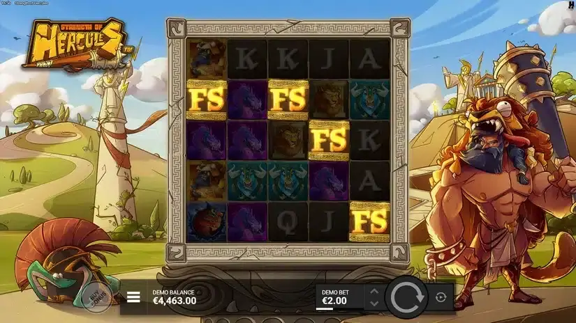 Strength of Hercule slot screenshot 2