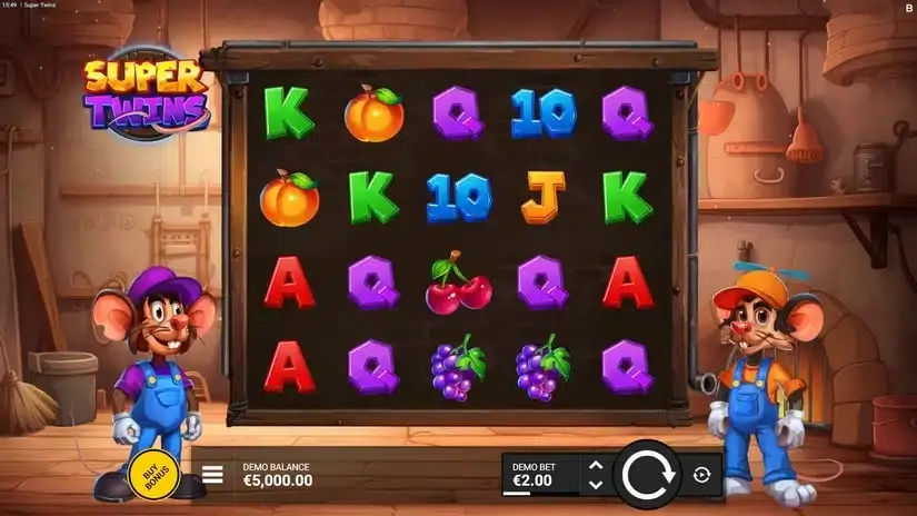 Super Twins slot screenshot 