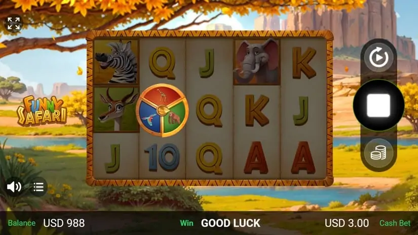 Funny Safari slot screenshot 4