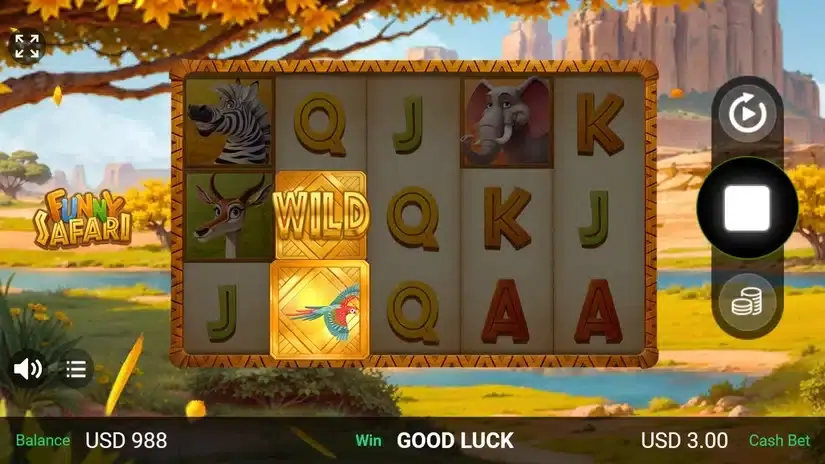 Funny Safari slot screenshot 5