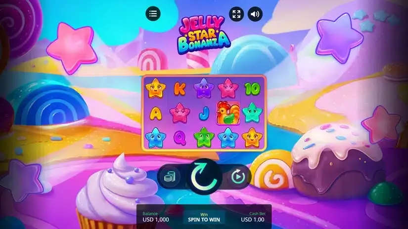 Jelly Star Bonanza slot screenshot 1