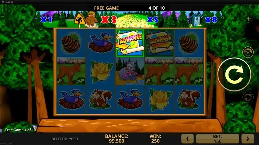 Betti The Yetti slot screenshot 4