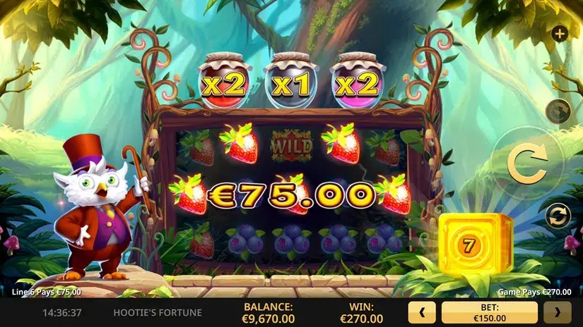 Hooties Fortune slot screenshot 3