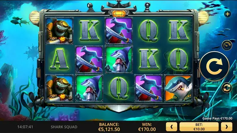 Shark Squad slot screenshot 1