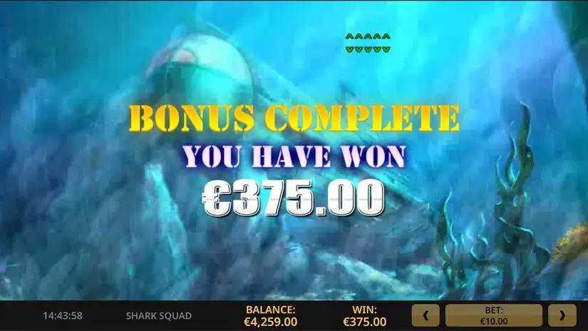Shark Squad slot screenshot 6