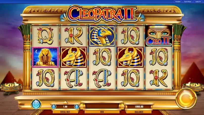 Cleopatra II slot screenshot 1