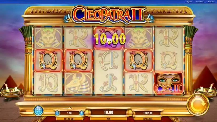 Cleopatra II slot screenshot 3