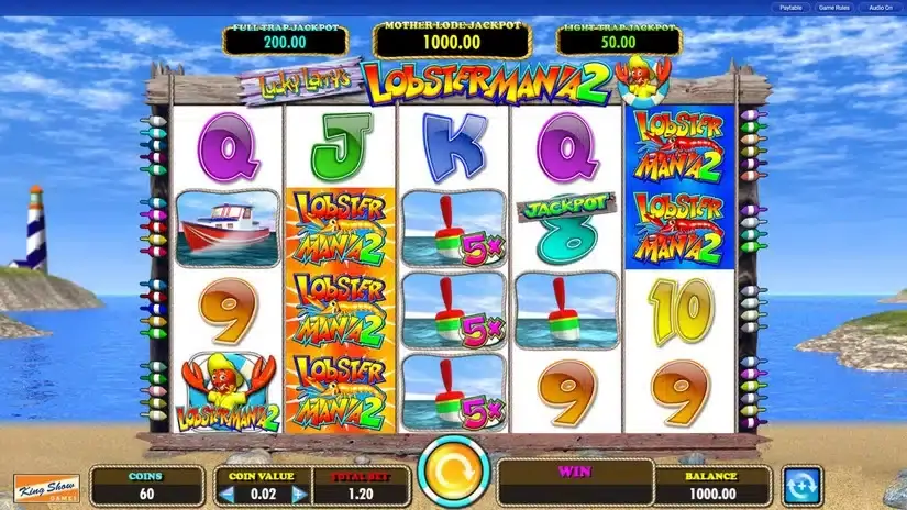 Lucky Larry’s Lobstermania 2 slot screenshot 1