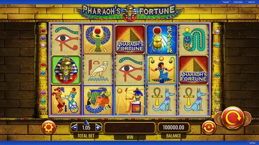 Pharoah’s Fortune slot screenshot 1