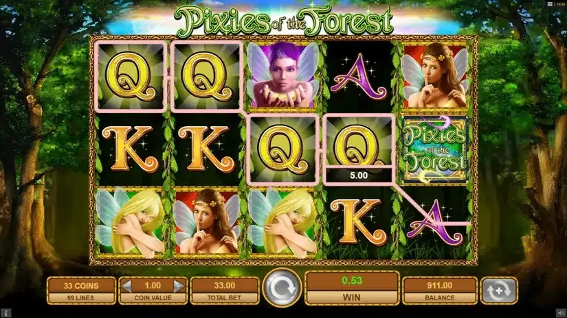 Pixies of the Forest slot screenshot 2