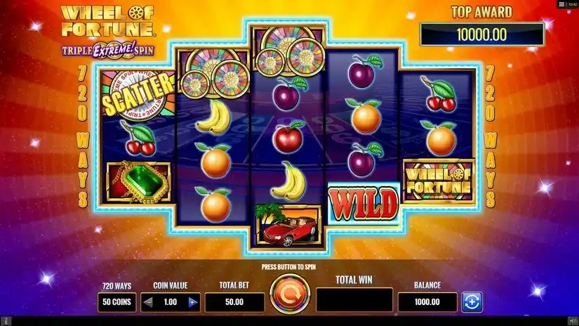 Wheel of Fortune Triple Extreme Spin slot screenshot 1