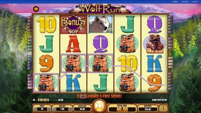 Wolf Run slot screenshot 3