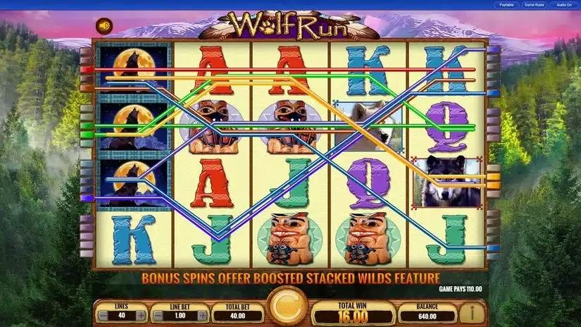Wolf Run slot screenshot 2