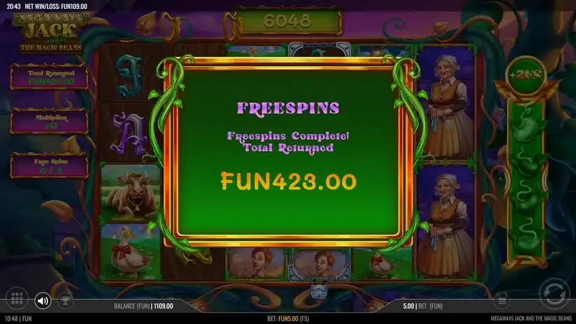 Megaways Jack and The Magic Beans slot screenshot 