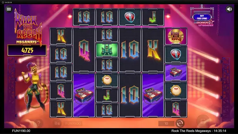 Rock the Reels Megaways slot screenshot 1